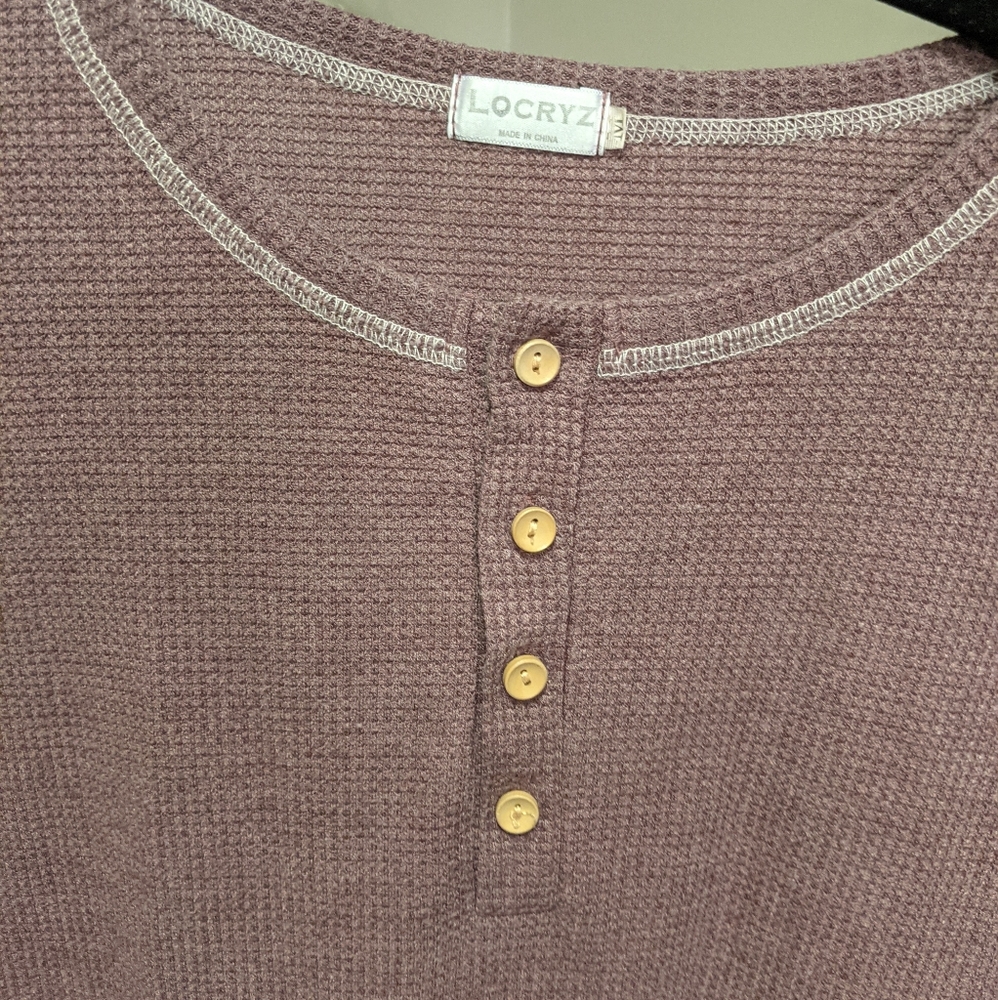 Long sleeve waffle tee - Picture 4 of 5